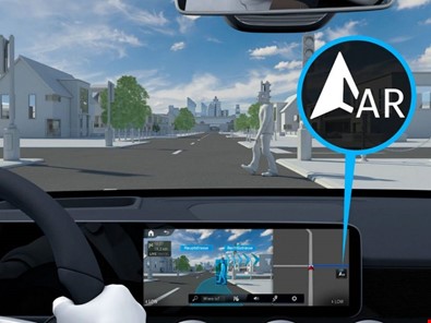 MBUX Navigasyon için artırılmış gerçeklik