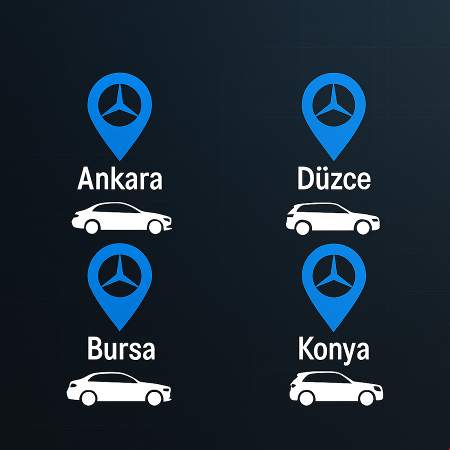 Hasmer Hizmet Noktaları: 4 Şehirde Mercedes-Benz Kalitesiyle Güvenilir Hizmet